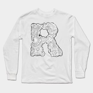 Letter R Long Sleeve T-Shirt